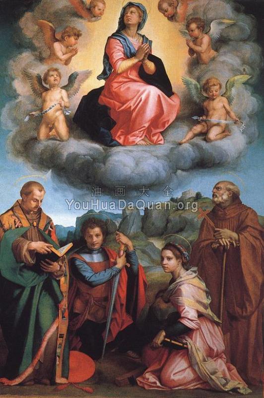 Virgin with Four Saints - 安德烈·德尔·萨托